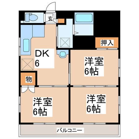 新屋敷いじまビルの物件間取画像